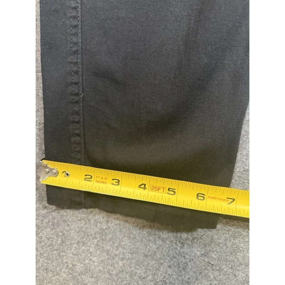 PJ MARK Premium‎ Quality Slim Straight Stretch Cargo Pants Black 34